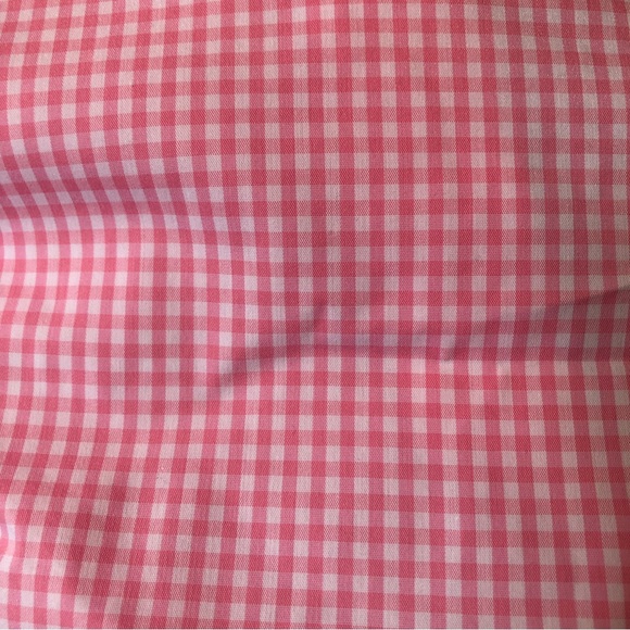 J Crew Mens button down spread collar pink and white gingham check slim fit  L - Picture 7 of 8